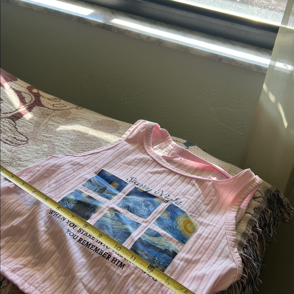 #1021+Starry Night Pink Teen-Tank Top - Picture 4 of 7